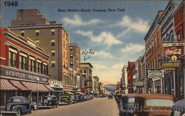 Market St 1948 in Corning, NY